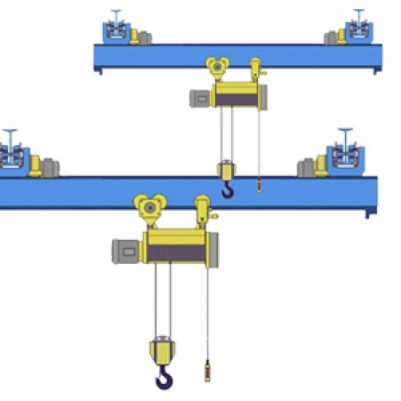 Кран мостовой однобалочный подвесной однопролётный г/п 5 т пролет 15,0 м