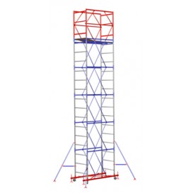 Вышка-тура ВСП до 7,4 м рабочая площадка 1,6*0,7 м - H7,4м