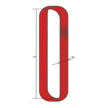 Строп текстильный кольцевой СТК 2 т 7,5/15,0 м